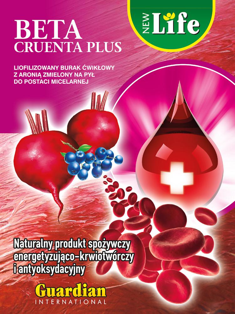 Beta Cruenta Plus - Preparat energetyzujco-krwiotwrczy 1000g